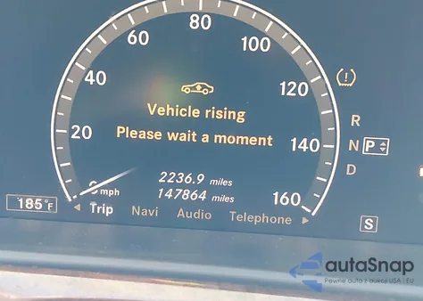 2007 Mercedes-Benz S 550 z USA, uszkodzony, nr VIN WDDNG71X07A116279